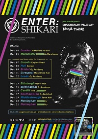 Enter Shikari December 2021 tour poster