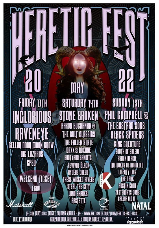 Poster for Heretic Fest 2022