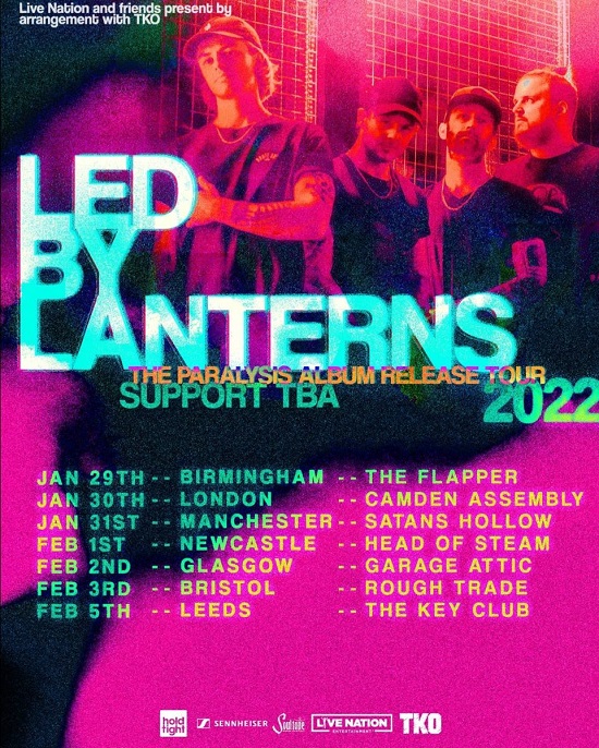 Led By Lanterns 2022 tour poster