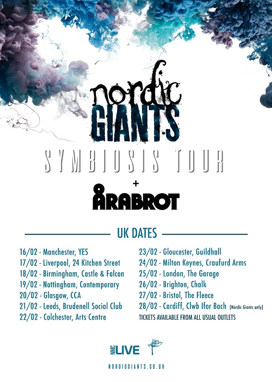 Poster for Nordic Giants February 2022 tour