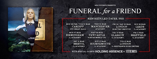 Funeral For A Friend 2022 tour poster