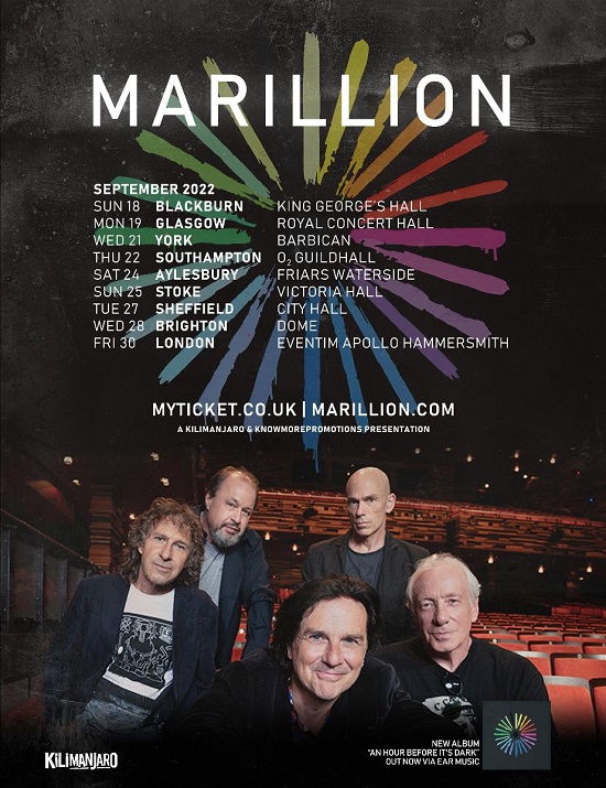 Marillion 2022 tour poster