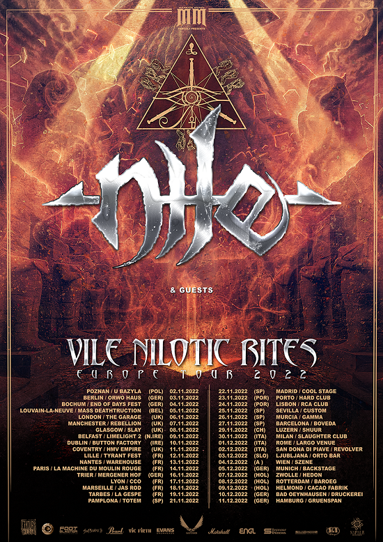 Nile 2022 tour poster