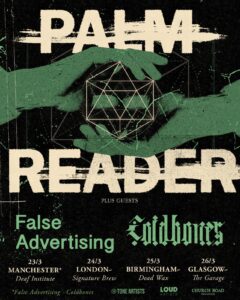 Palm Reader March 2022 tour poster