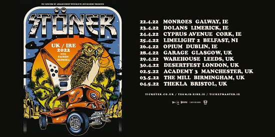 Stoner Ireland UK 2022 tour poster