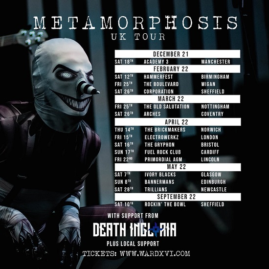 Ward XVI Metamorphosis 2022 tour poster