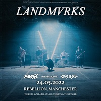 Poster for Landmvrks at Rebellion, Manchester, 24 May 2022
