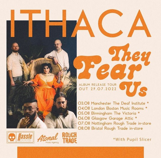 Ithaca 'They Fear Us' 2022 tour poster