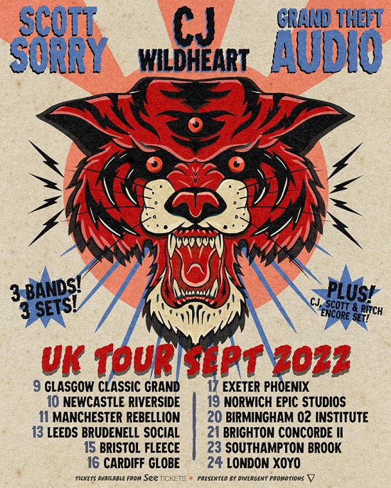 CJ Wildheart 2022 tour poster