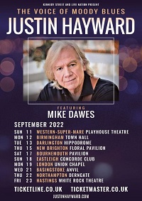 Justin Hayward 2022 tour poster