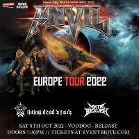 Poster for Anvil @ Voodoo, Belfast, 8 October 2022