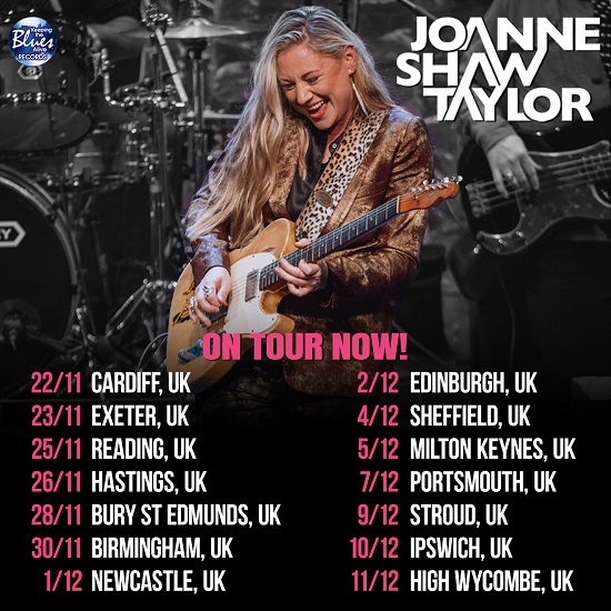 Joanne Shaw Taylor 2022 tour poster