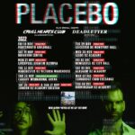 Placebo 2022 tour poster
