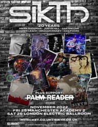 Poster for SikTh at Manchester Academy 2, November 2022