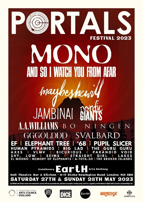 Poster for Portals festival 2023