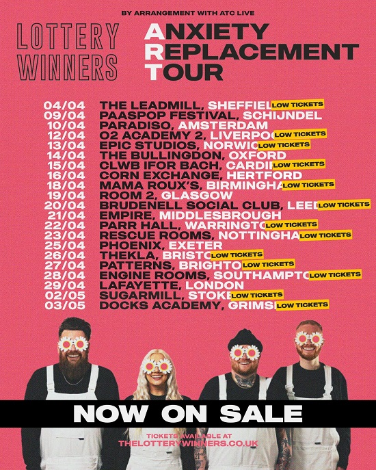 Lottery Winners 2023 tour poster