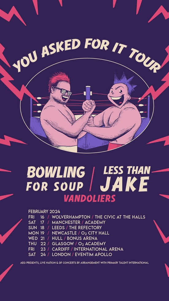 Bowling For Soup 2024 tour poster
