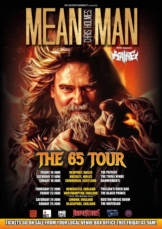 Poster for 'The 65 Tour' by Chris Holmes