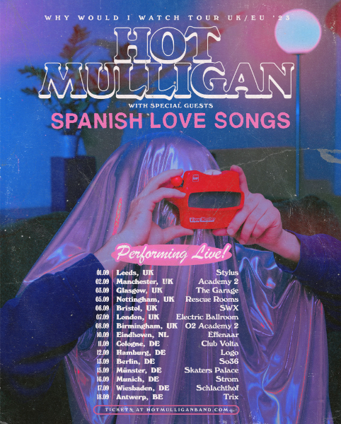 Hot Mulligan September 2023 tour poster