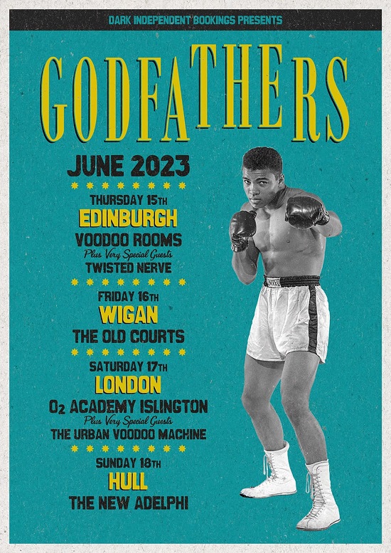 The Godfathers June 2023 tour poster