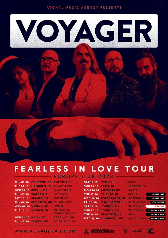Voyager 2023 tour poster