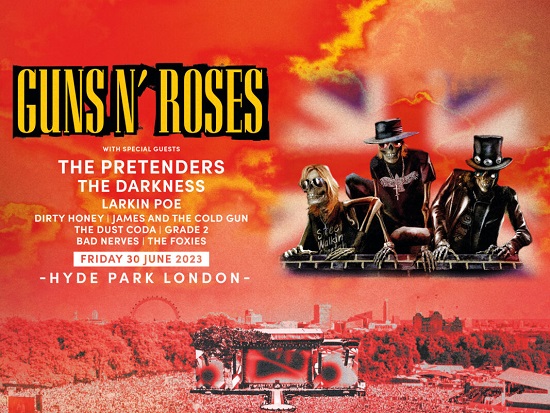 Guns N' Roses BST 2023 poster