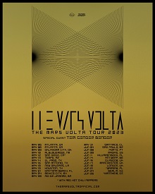 The Mars Volta 2023 tour poster