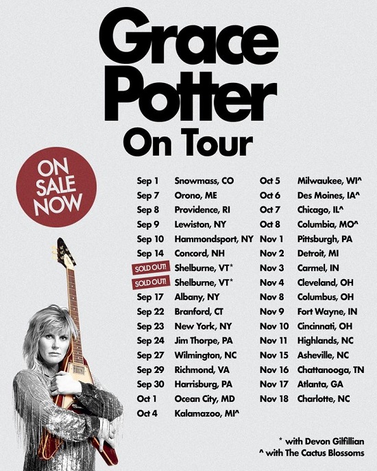 Grace Potter 2023 tour poster