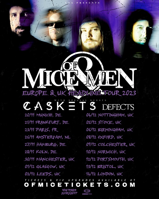 Of Mice & Men 2023 tour poster