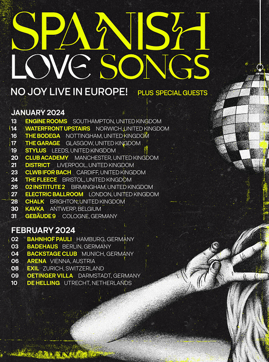 Spanish Love Songs 2024 tour poster