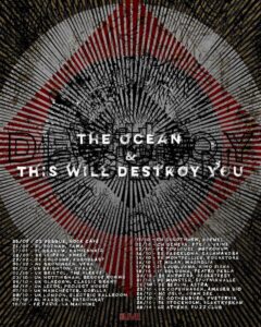Poster for The Ocean/This Will Destroy You 2023 European tour