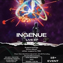 Ingenue EP launch poster