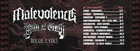 Malevolence 2024 tour poster