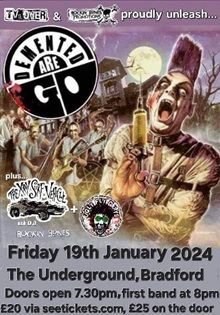 Demented Are Go/Ugly Fly Guys/The X-Ray Surf Vehicle – Bradford, The Underground – 19 January 2024