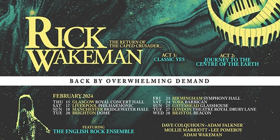 Rick Wakeman 2024 tour poster