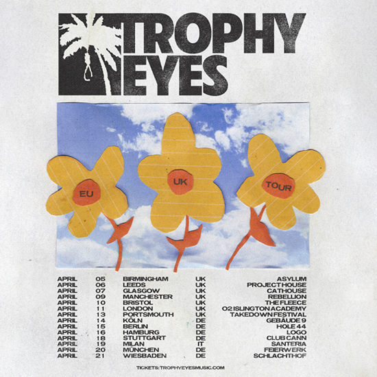 Trophy Eyes 2024 tour poster