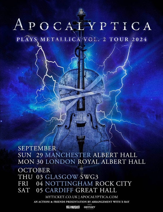 Poster for Apocalyptica Plays Metallica 2 tour