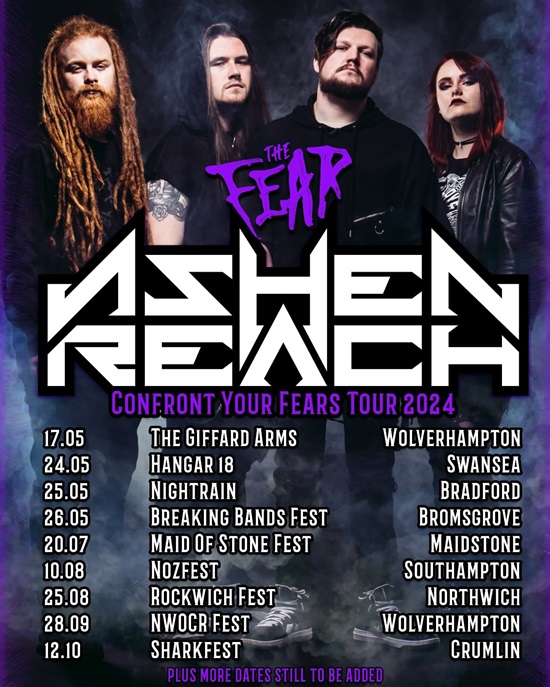 Ashen Reach The Fear tour poster