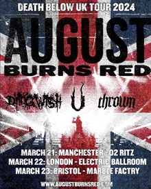 August Burns Red 2024 UK poster