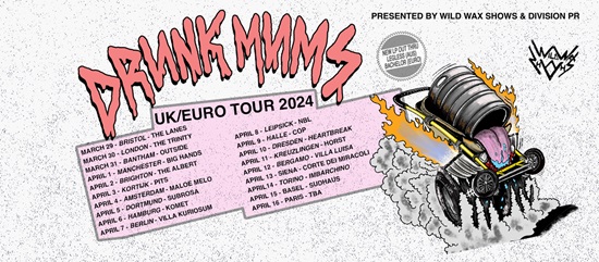 Drunk Mums 2024 tour poster