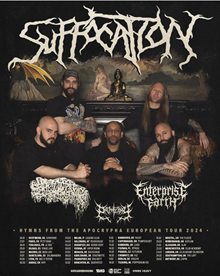 Suffocation 2024 tour poster