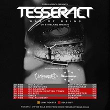 Poster for TesseracT 2024 tour