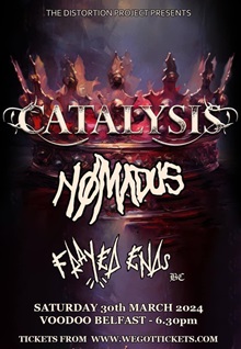 Poster for Catalysis at Voodoo Belfast 30 March 2024