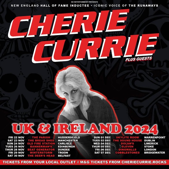 Cherie Currie 2024 tour poster