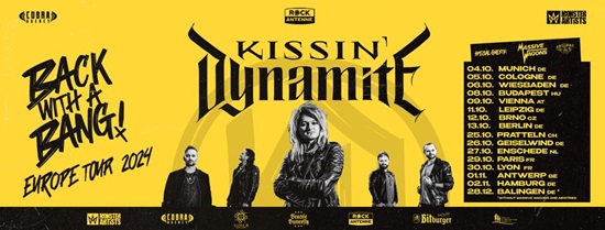 Kissin Dynamite 2024 tour header