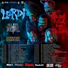 Lordi Unliving Pictour 2024 poster