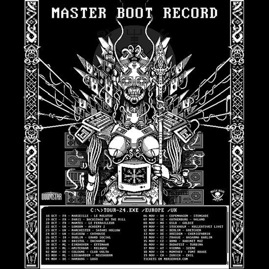 Poster for Master Boot Record 2024 European tour