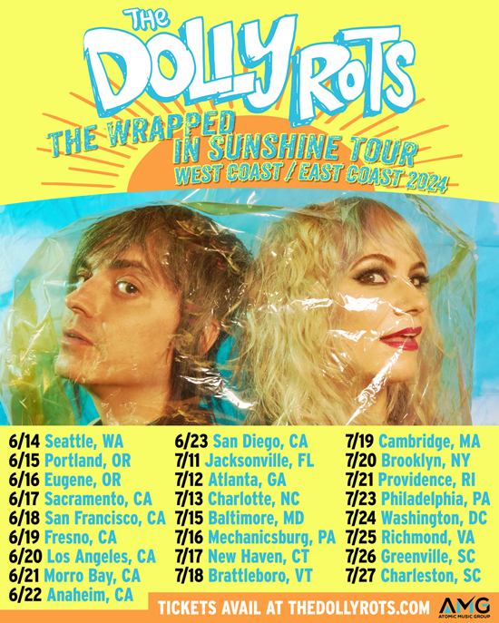 Dollyrots Wrapped In Sunshine tour poster