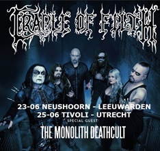 Poster for Cradle Of Filth Netherlands June 2024