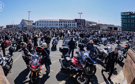 Bikers at Dave Day, Barrow, 8 June 2024. Photo by Simon Dunkerley.